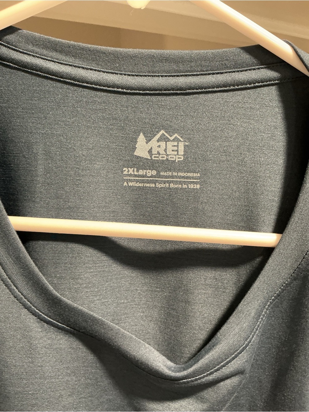 REI Women’s Short Sleeve Crew Tee in Slate Blue - Picture 3 of 3